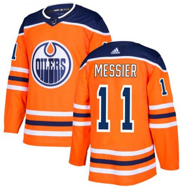 Adidas Edmonton Oilers #11 Mark Messier Orange Hom...