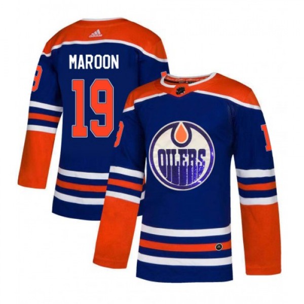 Adidas Edmonton Oilers #19 Patrick Maroon Royal Bl...