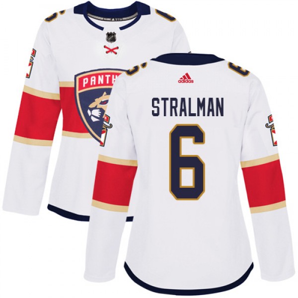 Adidas Florida Panthers #6 Anton Stralman White Ro...