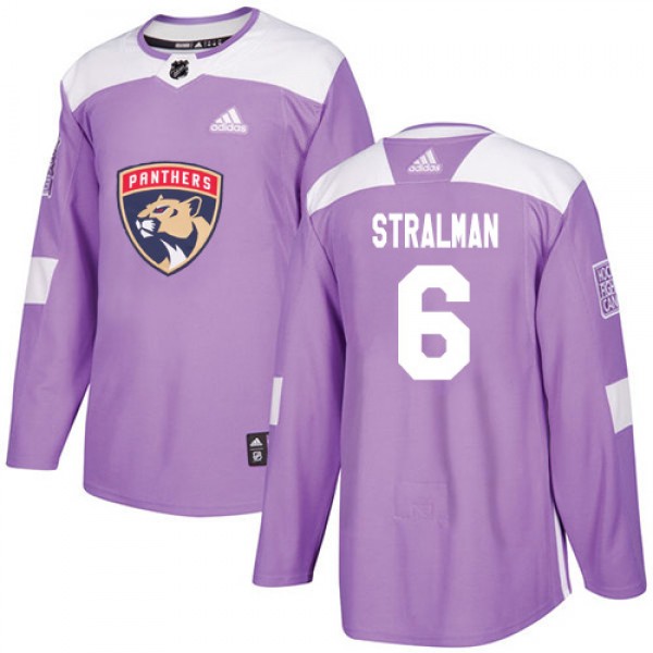 Adidas Florida Panthers #6 Anton Stralman Purple A...
