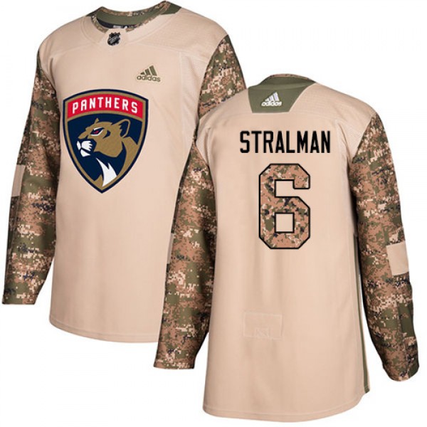 Adidas Florida Panthers #6 Anton Stralman Camo Aut...