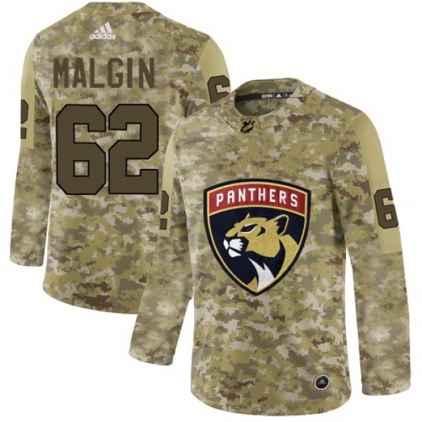 Adidas Florida Panthers #62 Denis Malgin Camo Auth...