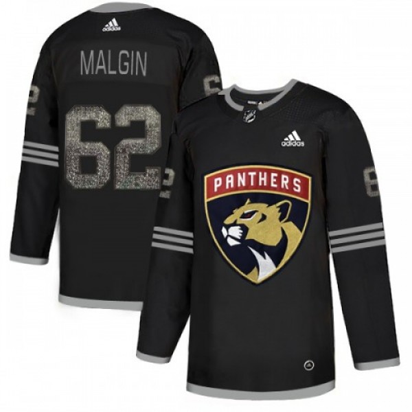 Adidas Florida Panthers #62 Denis Malgin Black Aut...