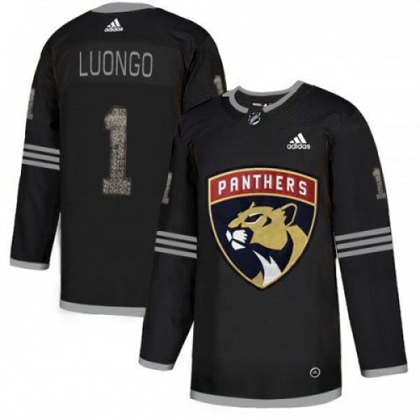 Adidas Florida Panthers #1 Roberto Luongo Black Au...
