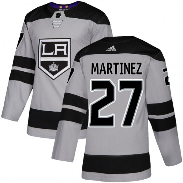 Adidas Los Angeles Kings #27 Alec Martinez Gray Al...