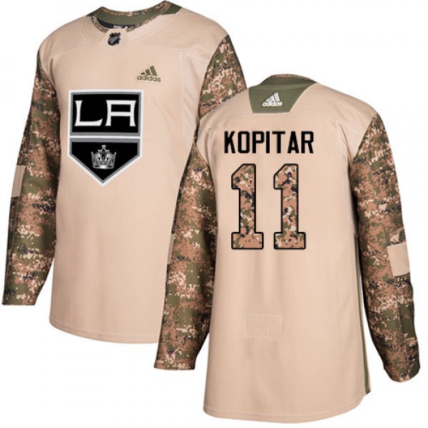 Adidas Los Angeles Kings #11 Anze Kopitar Camo Aut...