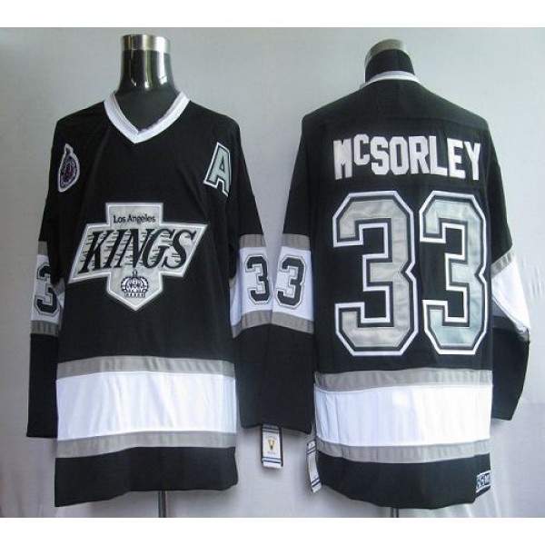 Los Angeles Kings #33 Martin McSorley Black CCM Th...