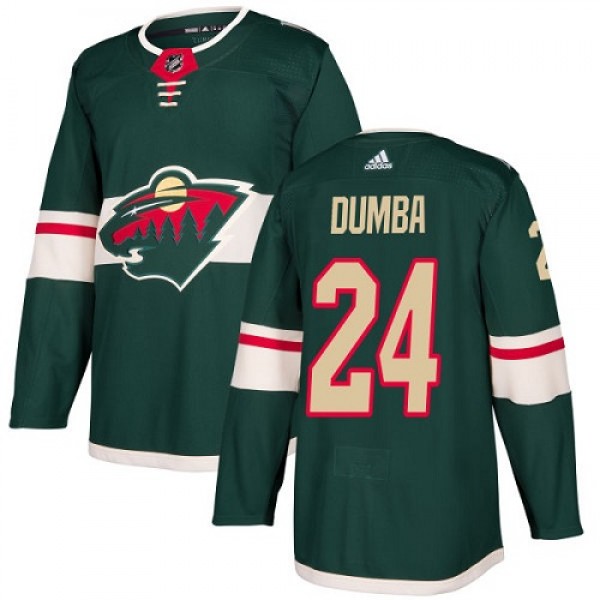 Adidas Minnesota Wild #24 Matt Dumba Green Home Au...
