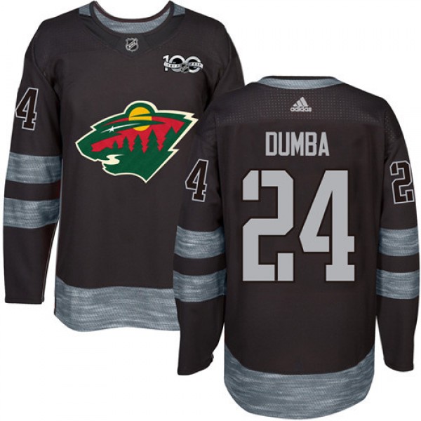 Adidas Minnesota Wild #24 Matt Dumba Black 1917-20...