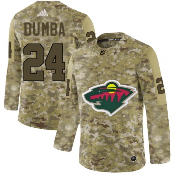 Adidas Minnesota Wild #24 Matt Dumba Camo Authenti...