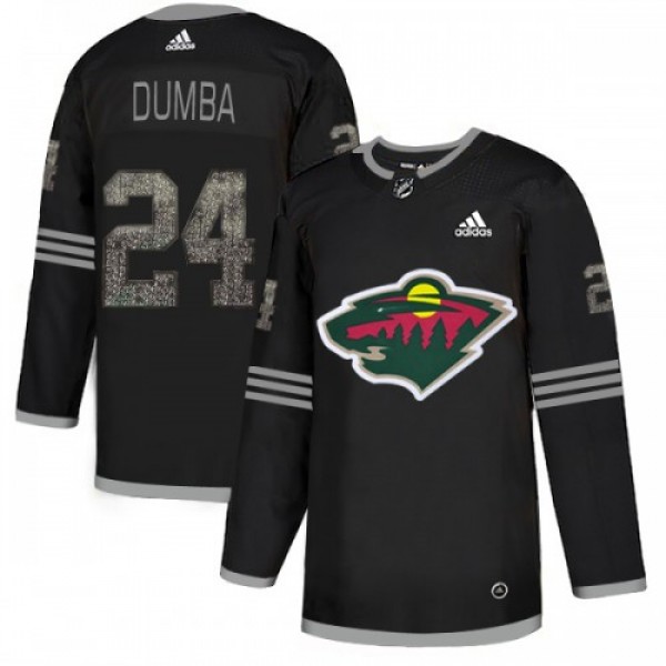Adidas Minnesota Wild #24 Matt Dumba Black Authent...