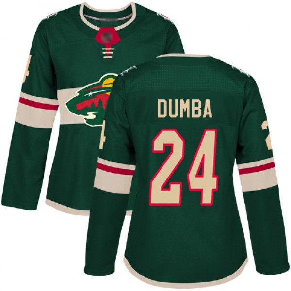 Adidas Minnesota Wild #24 Matt Dumba Green Home Au...