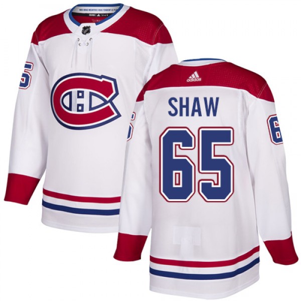 Adidas Montreal Canadiens #65 Andrew Shaw White Au...