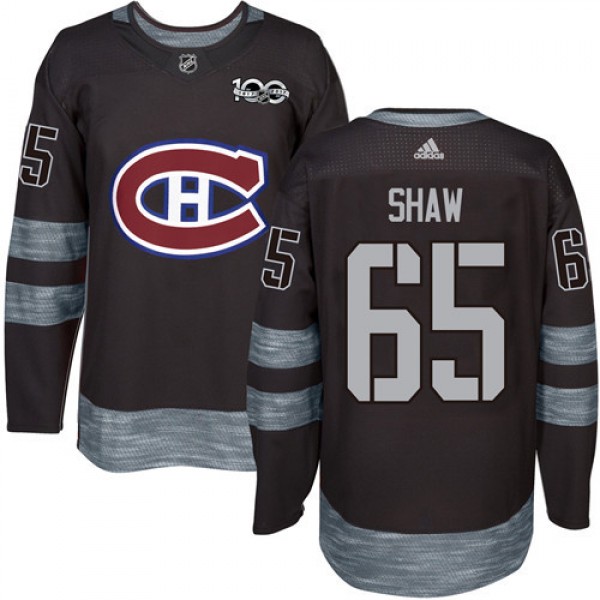Adidas Montreal Canadiens #65 Andrew Shaw Black 19...