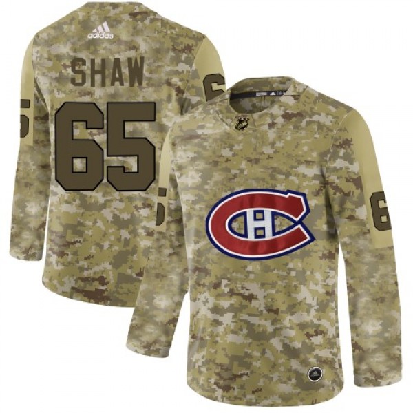 Adidas Montreal Canadiens #65 Andrew Shaw Camo Aut...