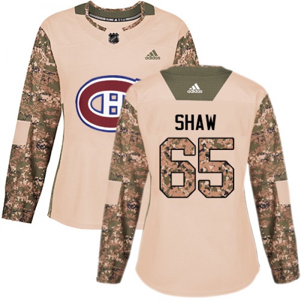 Adidas Montreal Canadiens #65 Andrew Shaw Camo Aut...