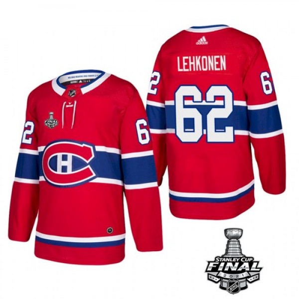Adidas Montreal Canadiens #62 Artturi Lehkonen Red...