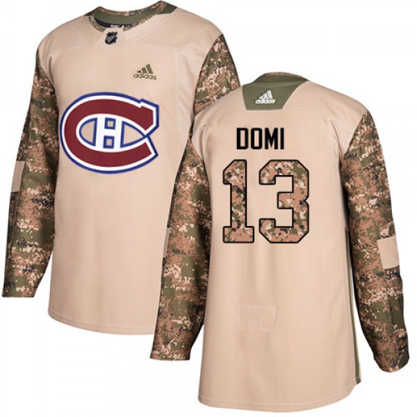 Adidas Montreal Canadiens #13 Max Domi Camo Authen...