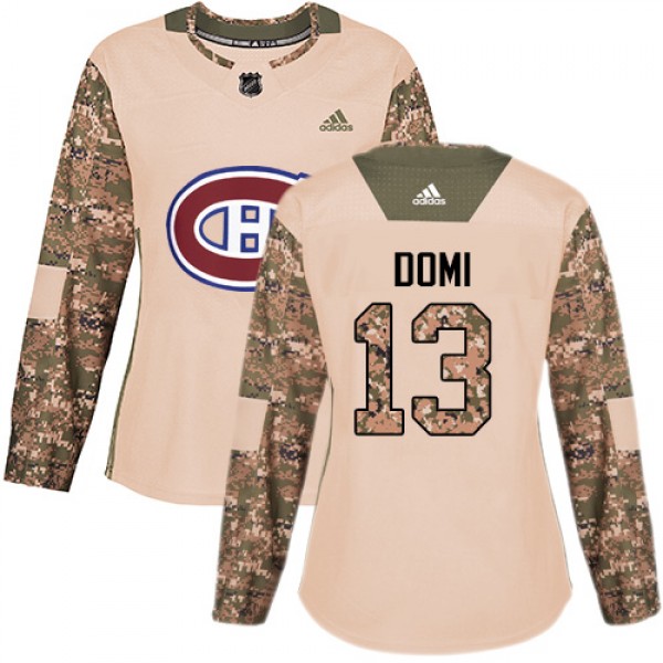 Adidas Montreal Canadiens #13 Max Domi Camo Authen...