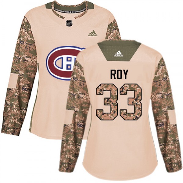 Adidas Montreal Canadiens #33 Patrick Roy Camo Aut...