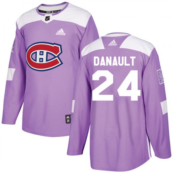 Adidas Montreal Canadiens #24 Phillip Danault Purp...