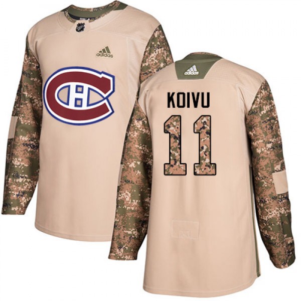 Adidas Montreal Canadiens #11 Saku Koivu Camo Auth...