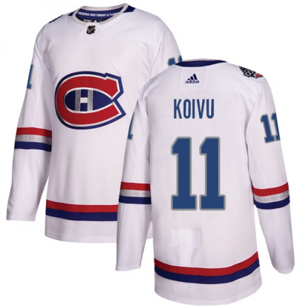 Adidas Montreal Canadiens #11 Saku Koivu White Aut...
