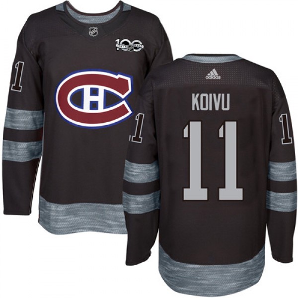 Adidas Montreal Canadiens #11 Saku Koivu Black 191...