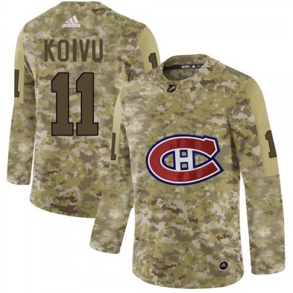 Adidas Montreal Canadiens #11 Saku Koivu Camo Auth...