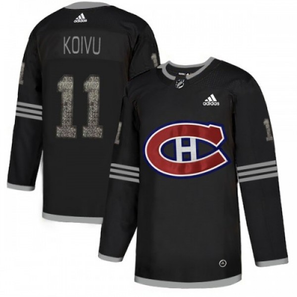 Adidas Montreal Canadiens #11 Saku Koivu Black Aut...