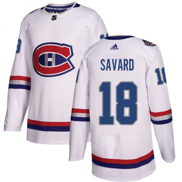 Adidas Montreal Canadiens #18 Serge Savard White A...