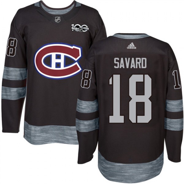 Adidas Montreal Canadiens #18 Serge Savard Black 1...