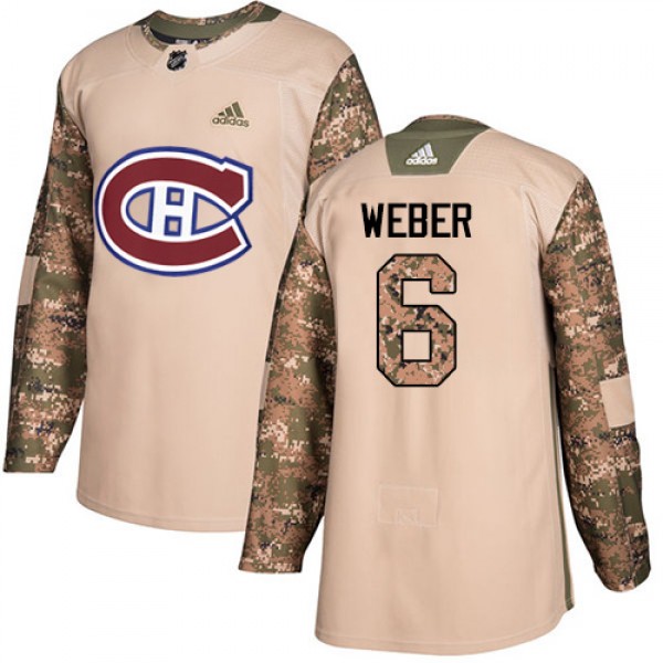 Adidas Montreal Canadiens #6 Shea Weber Camo Authe...