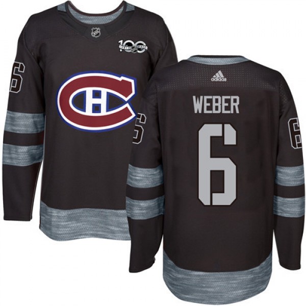 Adidas Montreal Canadiens #6 Shea Weber Black 1917...