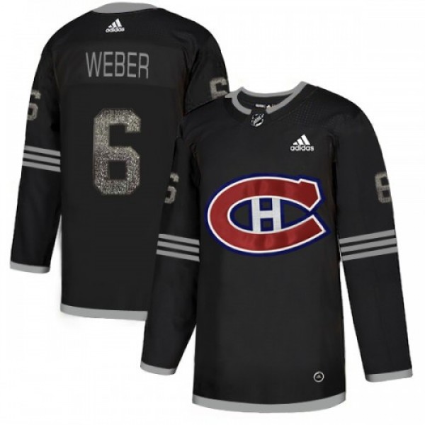 Adidas Montreal Canadiens #6 Shea Weber Black Auth...