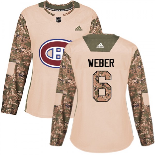 Adidas Montreal Canadiens #6 Shea Weber Camo Authe...