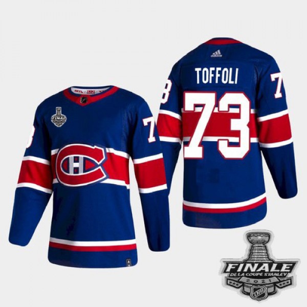 Adidas Montreal Canadiens #73 Tyler Toffoli Blue R...