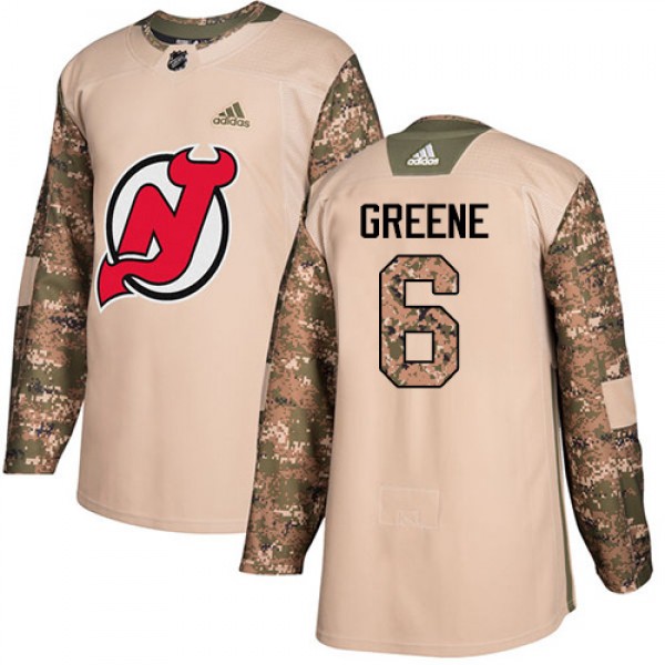 Adidas New Jersey Devils #6 Andy Greene Camo Authe...