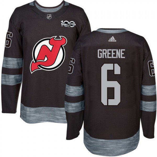 Adidas New Jersey Devils #6 Andy Greene Black 1917...