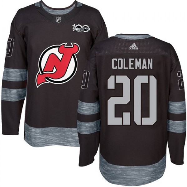 Adidas New Jersey Devils #20 Blake Coleman Black 1...