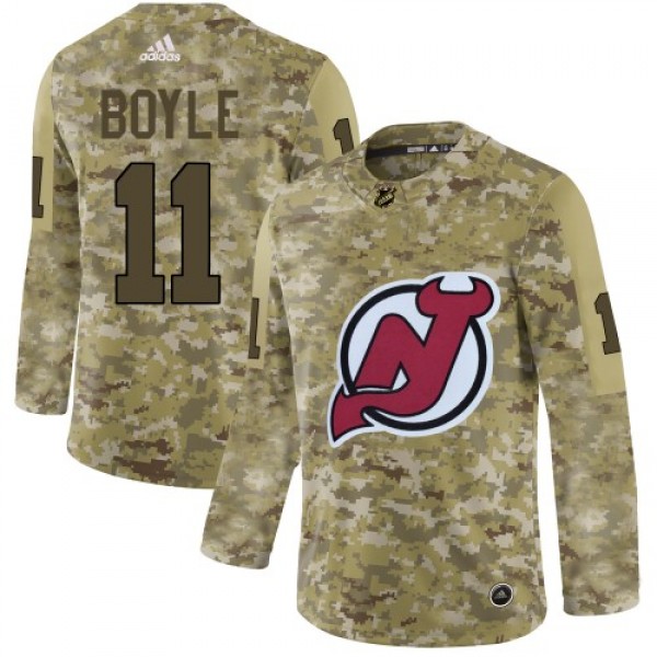 Adidas New Jersey Devils #11 Brian Boyle Camo Auth...