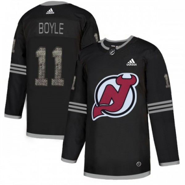 Adidas New Jersey Devils #11 Brian Boyle Black Aut...