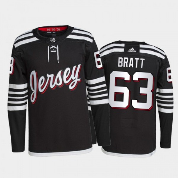 Adidas New Jersey Devils #63 Jesper Bratt Men'...