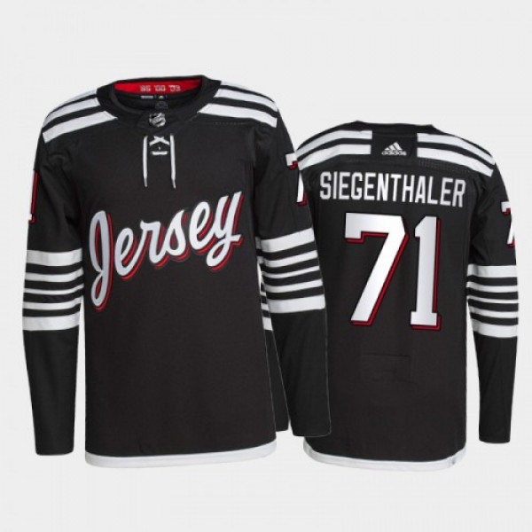 Adidas New Jersey Devils #71 Jonas Siegenthaler Me...