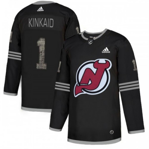 Adidas New Jersey Devils #1 Keith Kinkaid Black Au...