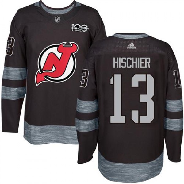 Adidas New Jersey Devils #13 Nico Hischier Black 1...