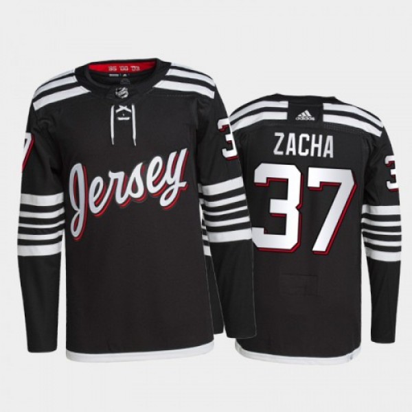Adidas New Jersey Devils #37 Pavel Zacha Men'...