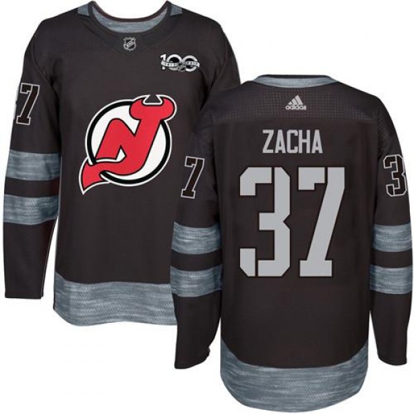 Adidas New Jersey Devils #37 Pavel Zacha Black 191...