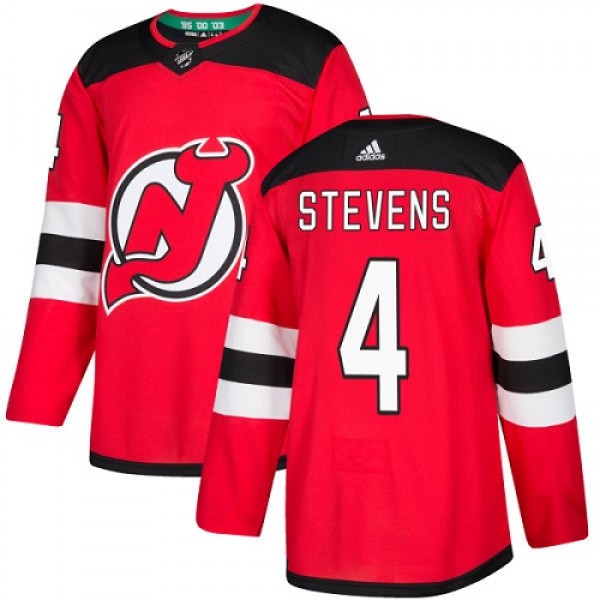Adidas New Jersey Devils #4 Scott Stevens Red Home...