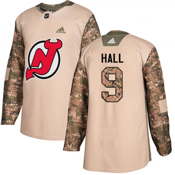 Adidas New Jersey Devils #9 Taylor Hall Camo Authe...